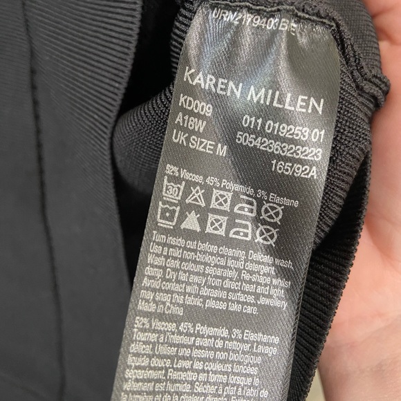 KAREN MILLEN, Pointelle Off-the-Shoulder Sweater - Picture 7 of 8